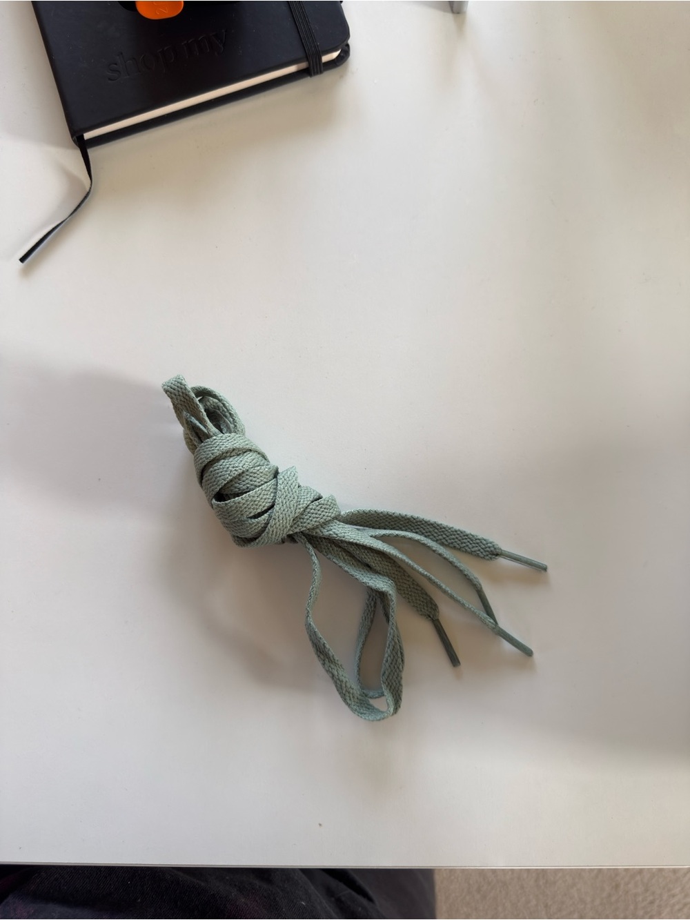 adidas Mint Green Flat Shoelaces